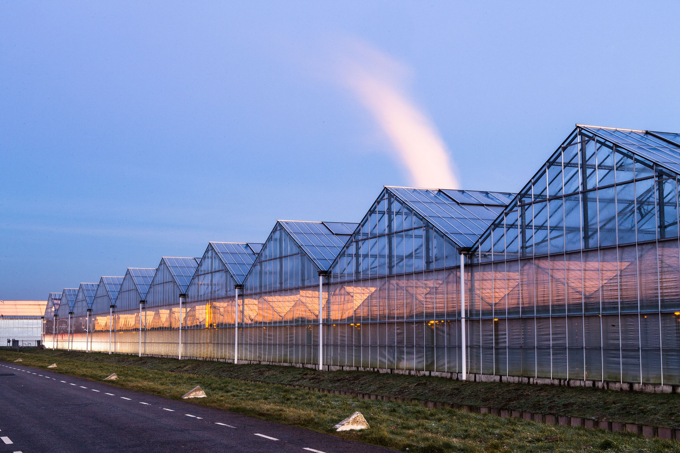 Exterior of a turnkey private greenhouse structure